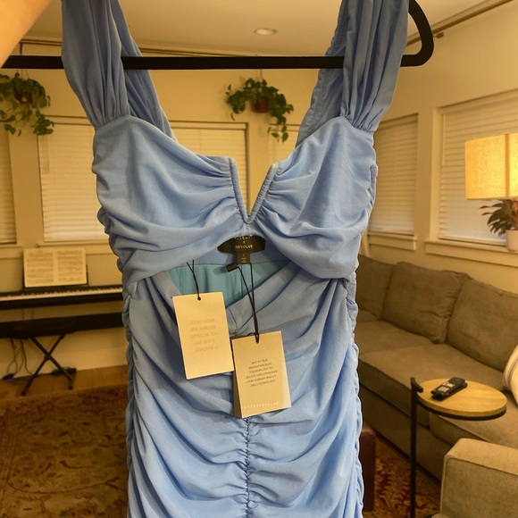 Michael Costello - Hilary Gown in Pale Blue - Picture 4 of 4